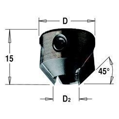 Фото Зенкер для сверла TCT Z2 D=16 d=7 RH в интернет-магазине ToolHaus.ru